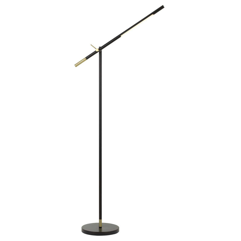 Home Outfitters 68" Black Adjustable Traditional Shaped Floor Lamp