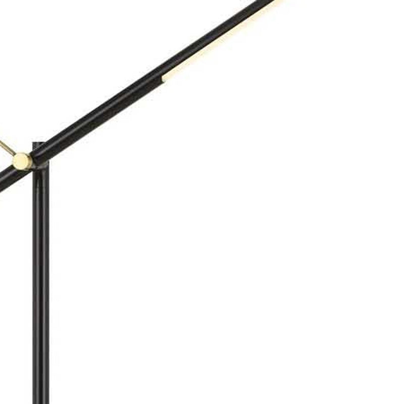 Home Outfitters 68" Black Adjustable Traditional Shaped Floor Lamp