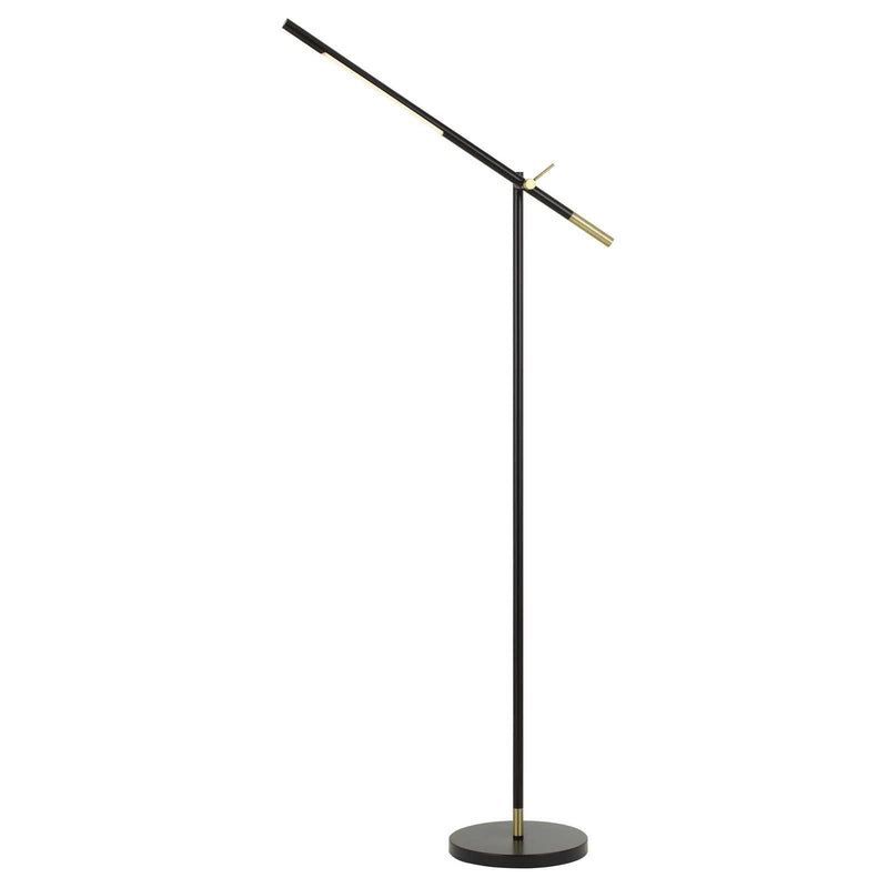 Home Outfitters 68" Black Adjustable Traditional Shaped Floor Lamp