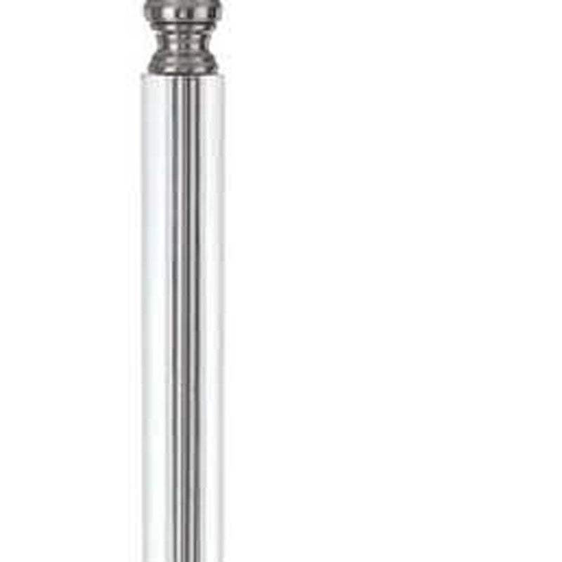 Home Outfitters 60" Nickel Traditional Shaped Floor Lamp With White Square Shade