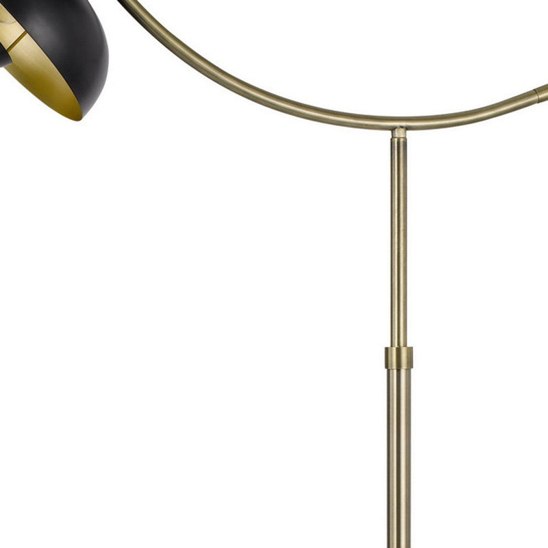 Home Outfitters 66" Bronze Adjustable Arc Floor Lamp With Bronze Dome Shade