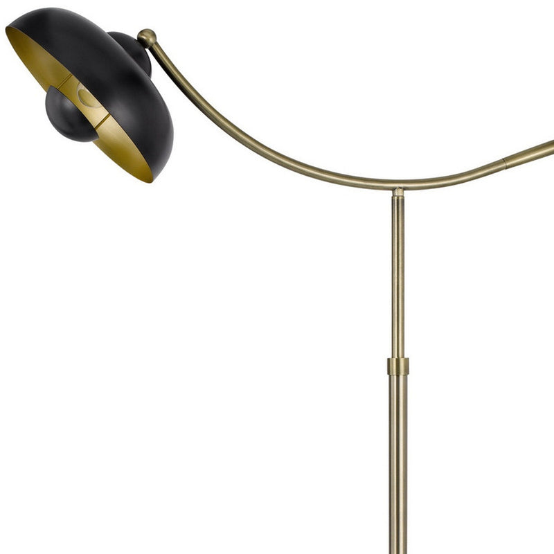 Home Outfitters 66" Bronze Adjustable Arc Floor Lamp With Bronze Dome Shade