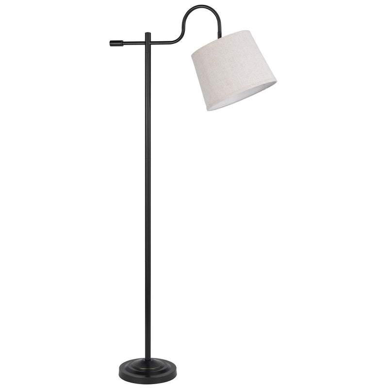 Home Outfitters 63" Bronze Adjustable Traditional Shaped Floor Lamp With Gray Square Shade