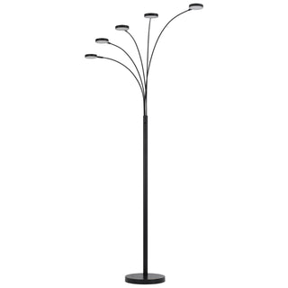 Home Outfitters 82" Bronze Five Light Led Arc Floor Lamp