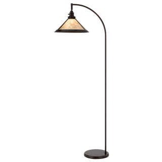 Home Outfitters 65" Bronze Traditional Shaped Floor Lamp With White Empire Shade