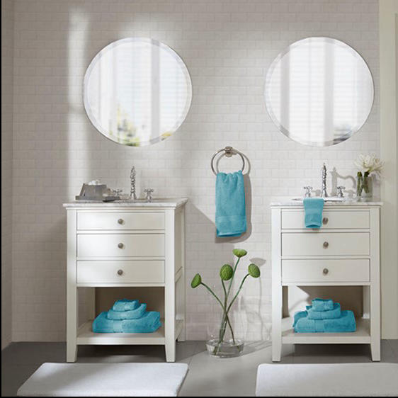 Home Outfitters Aqua 800GSM Cotton 8 Piece Bath Towel Set , Absorbent, Bathroom Spa Towel, Luxury