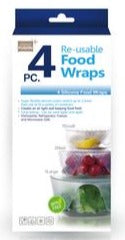SILICONE FOOD WRAP 4 PACK