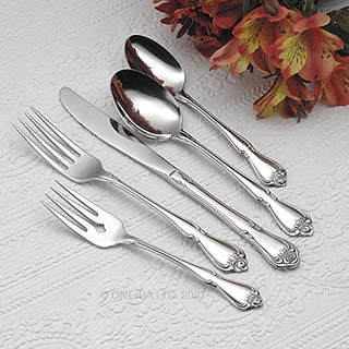 Oneida True Rose Iced Tea Spoons, Set of 4