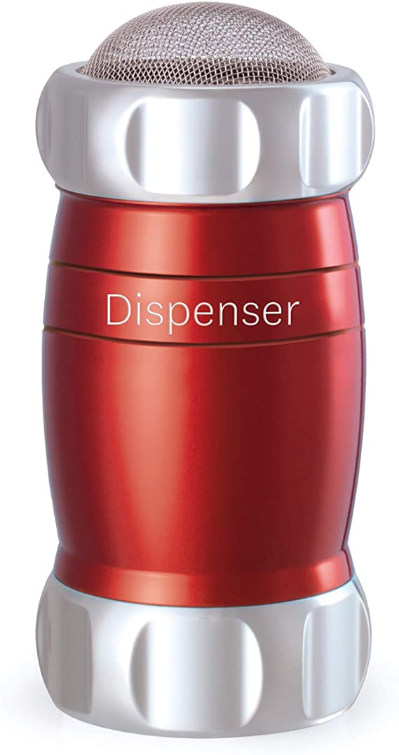 Marcato Design Atlas Flour Duster Dispenser Shaker, Made In Italy, Red, 5 x 2.5-Inches
