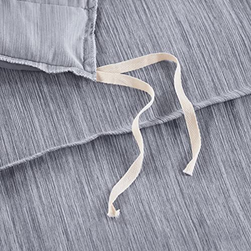 Beautyrest Blue 3 Piece Striated Cationic Dyed King Duvet Cover Set BR12-3867