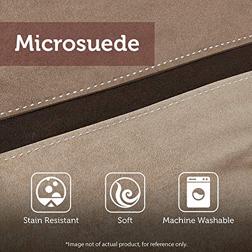 Madison Park Comforter Set-Rustic Cabin Lodge Faux Suede Design All Season Down Alternative Cozy Bedding with Matching Bedskirt, Shams, Decorative Pillow, King (104 in x 92 in), Boone Brown, 7 Piece