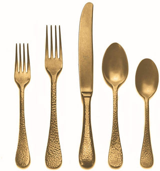 5 Pcs Place Setting Epoque Pewter Oro