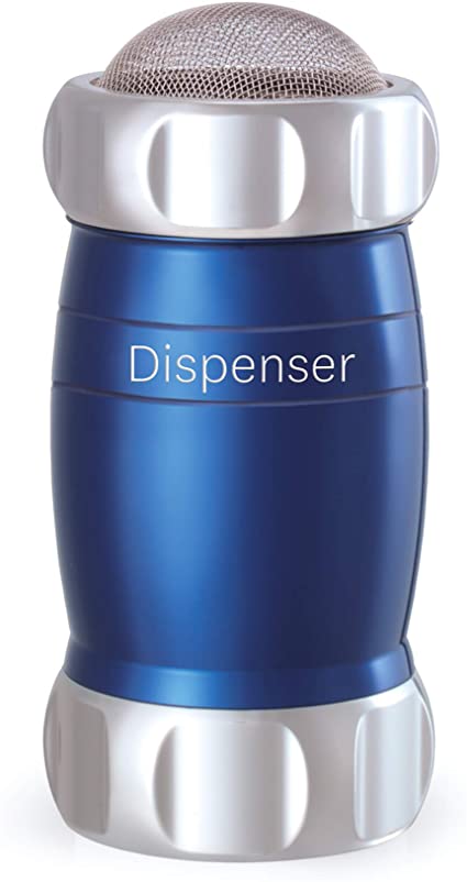 Marcato Design Atlas Flour Duster Dispenser Shaker, Made in Italy, Blue, 5 x 2.5-Inches