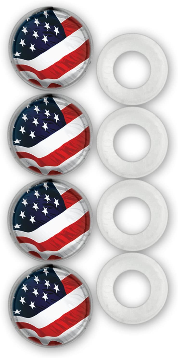 Cruiser Accessories Fastener Caps, USA Flag