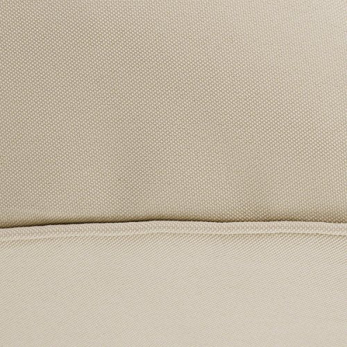 Classic Accessories Montlake FadeSafe Water-Resistant 21 x 19 x 5 Inch Rectangle Outdoor Seat Cushion Slip Cover, Patio Furniture Chair Cushion Cover, Antique Beige, Patio Furniture Cushion Covers