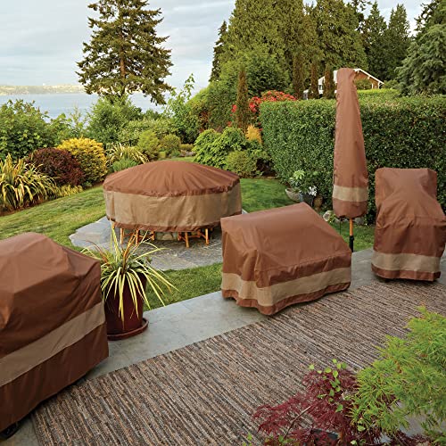 Duck Covers ULR502644 Ultimate Log Rack Cover 48" W, Mocha Cappuccino, Outdoor Patio Cover