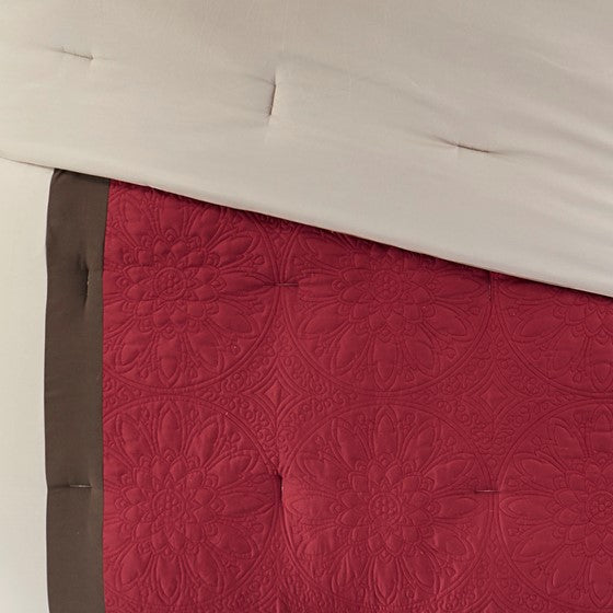 100% Polyester Arcadia 8 Piece Comforter Set 510 Design