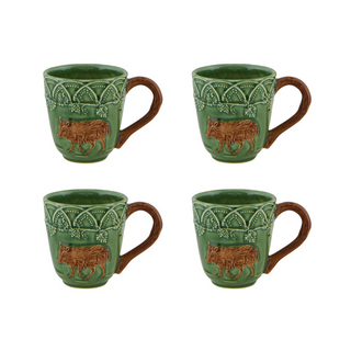 Bordallo Pinheiro Woods Mug Hare, Set of 4