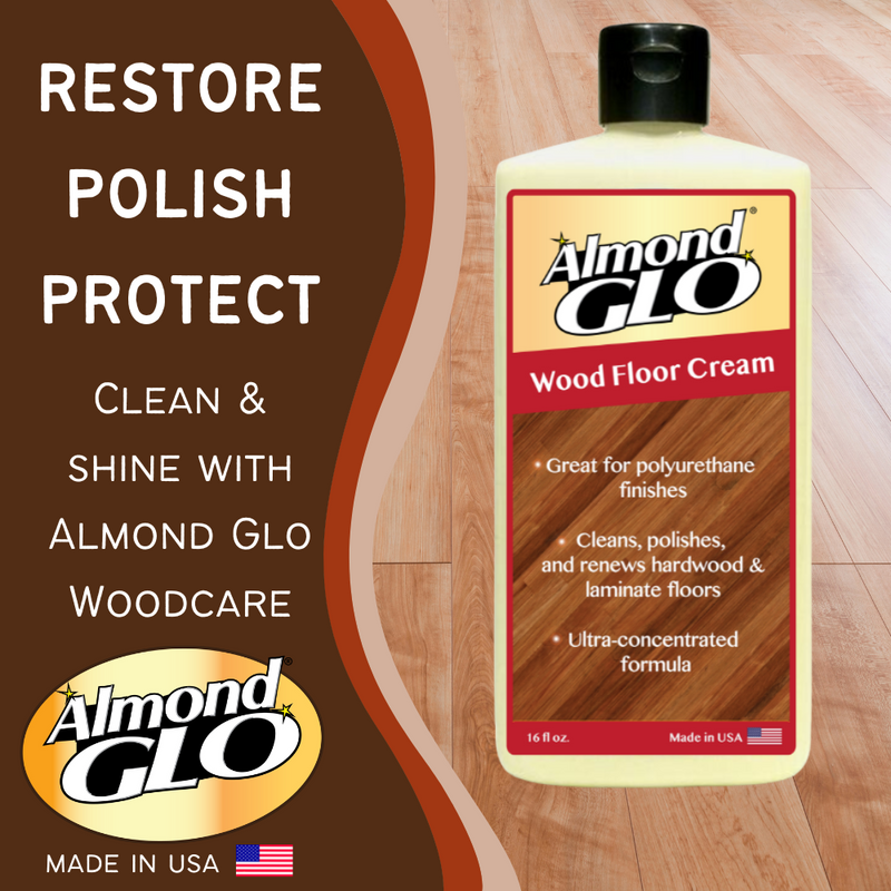 Almond Glo 3 Pack Wood Floor Cream, 16 oz