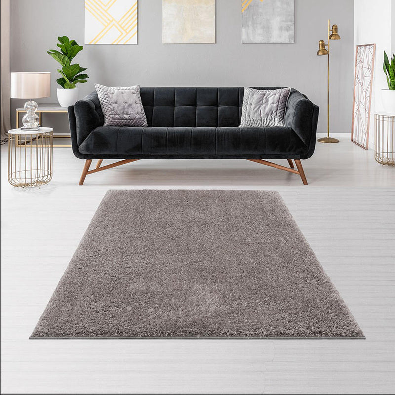 Home Outfitters Grey Omega Shag Grey Area Rug Scatter: 2&