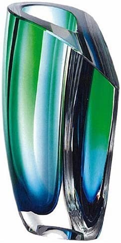 Kosta Boda Mirage Vase (blue green, large)