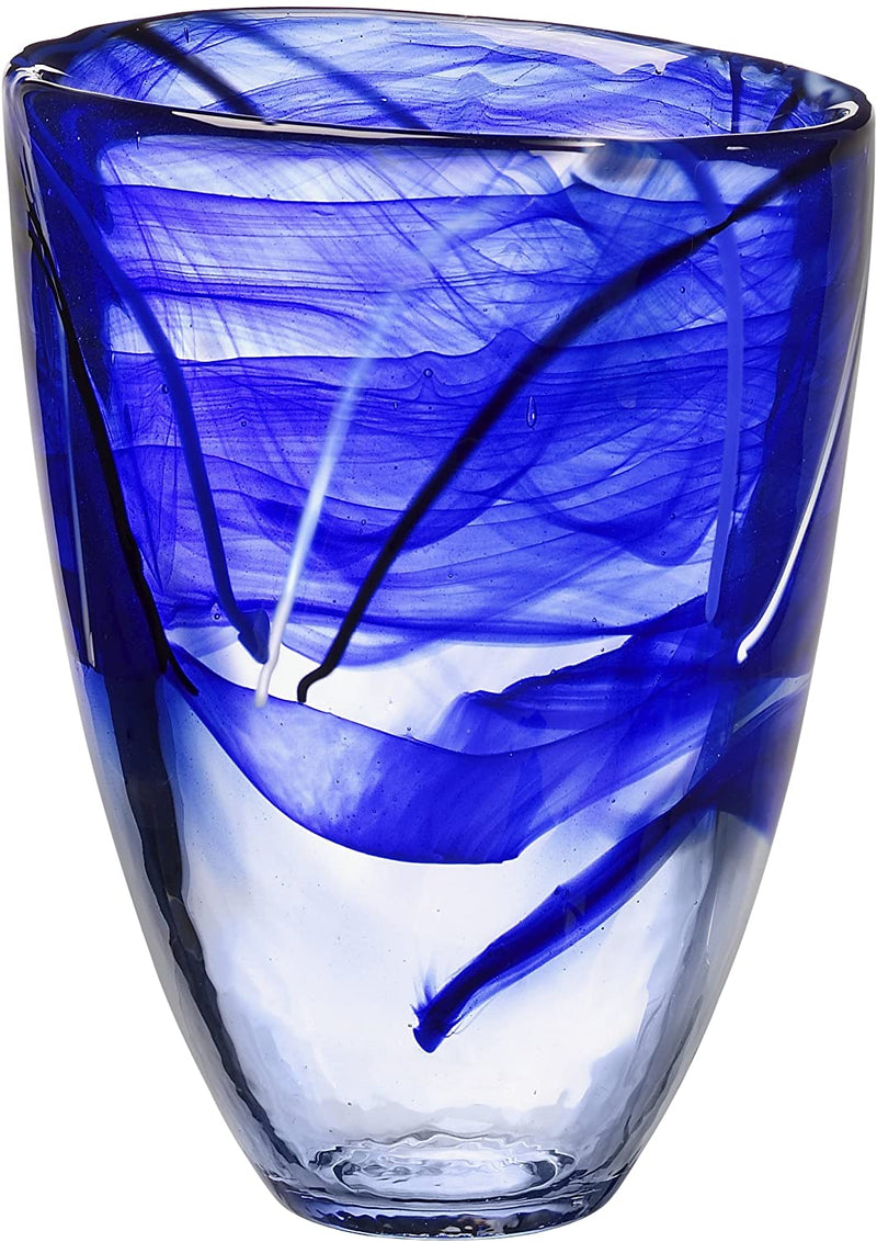 Kosta Boda Contrast Vase (blue)