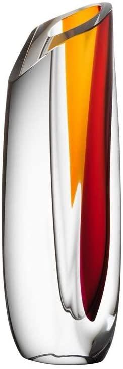 Kosta Boda Saraband Vase red/amber