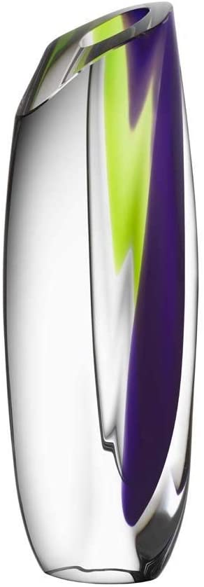 Kosta Boda Saraband Vase purple/green
