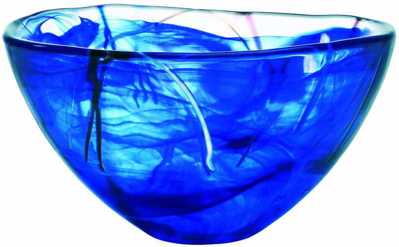 Kosta Boda Contrast Bowl (blue, medium)