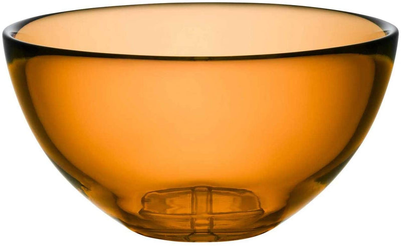 Kosta Boda Bruk Serving Bowl (small, amber)