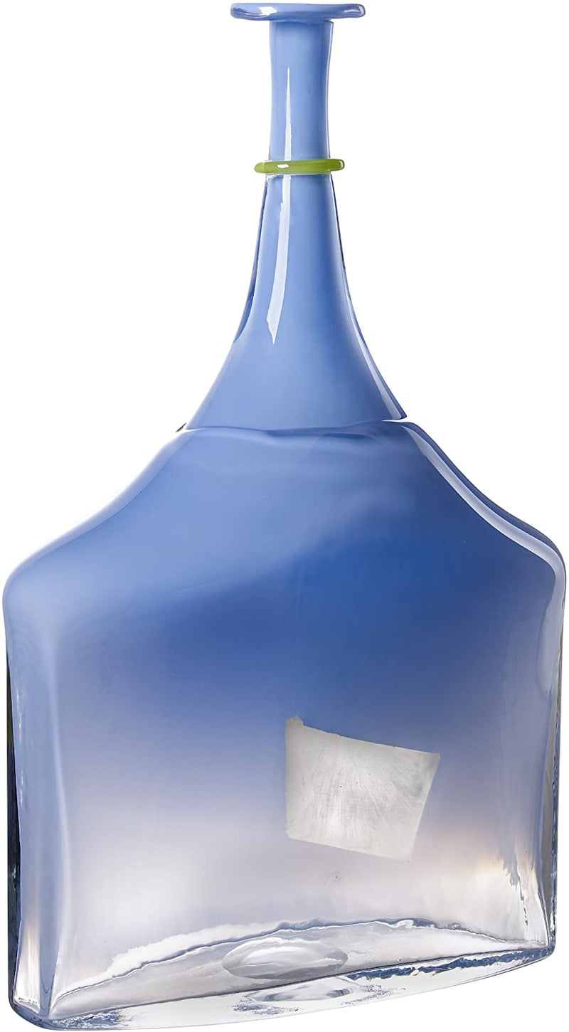 Kosta Boda Satellite Bottle Blue Opaque