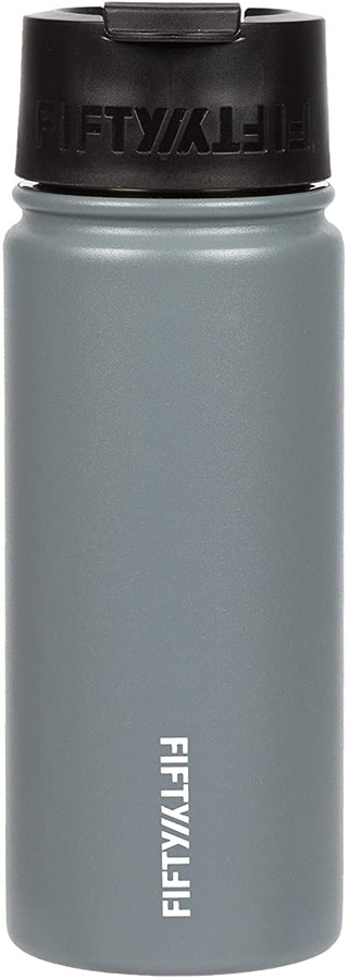 FIFTY/FIFTY Café Water Bottle - 12oz - Slate Grey Bottle-Flip Cap