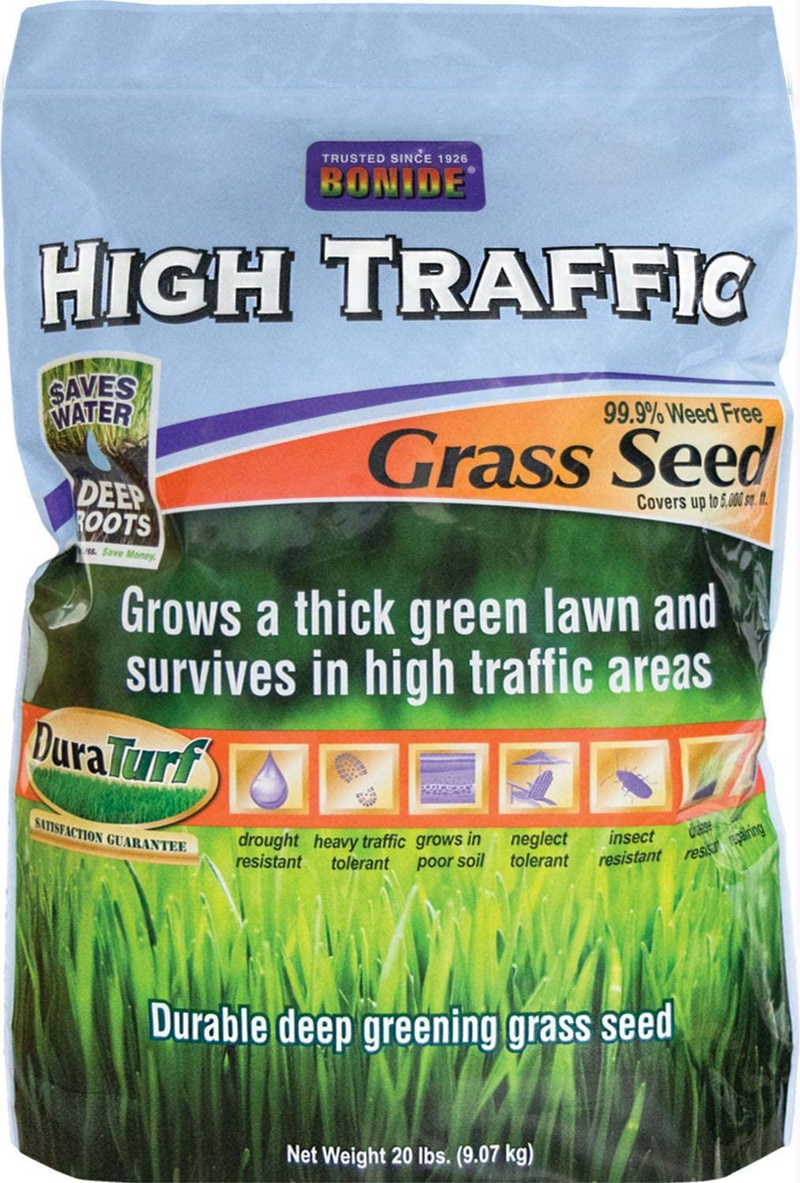 Bonide 60287 High Traffic Grass Seed, 20-Pound