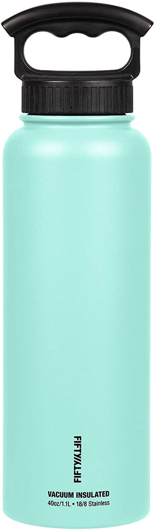 FIFTY/FIFTY 40oz Sport Double-Wall Vacuum-Insulated Bottle - Cool Mint product image 4