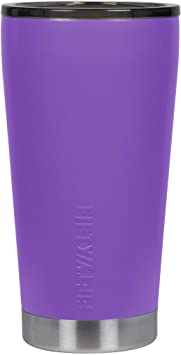 FIFTY/FIFTY 16oz Insulated Travel Tumbler with Smoke Cap - Royal Purple Tumbler with Smoke Cap