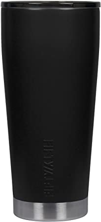 FIFTY/FIFTY 16oz Insulated Travel Tumbler with Smoke Cap - Matte Black Tumbler with Smoke Cap