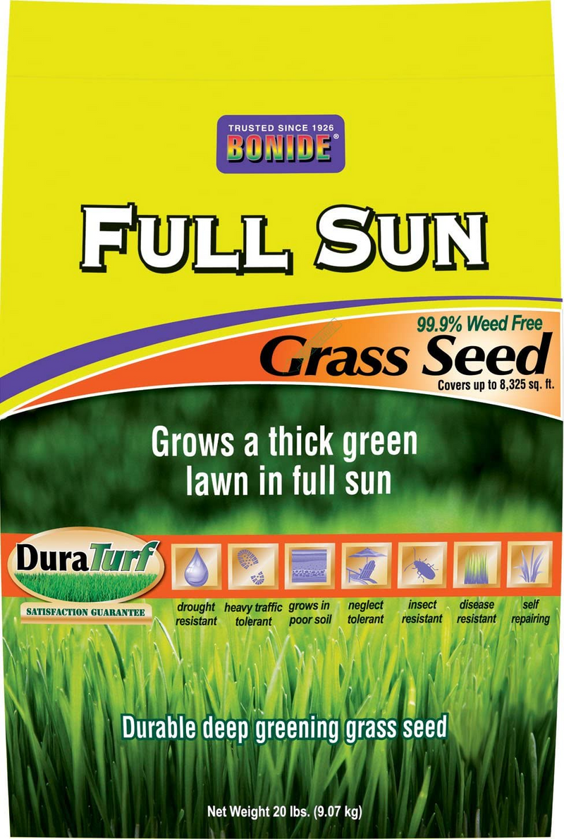 BONIDE Grass Seed 60207 Full Sun Grass Seed, 20 lb