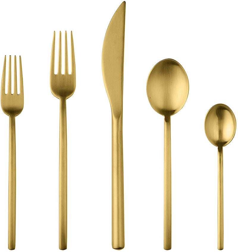 DUE ICE ORO 20-Piece Flatware Set