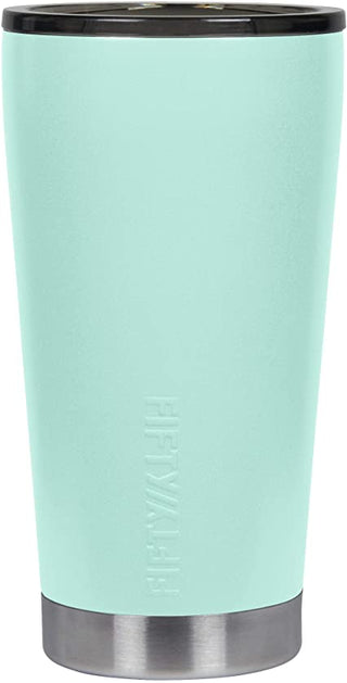 FIFTY/FIFTY 16oz Insulated Travel Tumbler with Smoke Cap - Cool Mint Tumbler with Smoke Cap