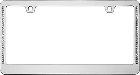 Cruiser Accessories 15530 Neo Diamondesque License Plate Frame, Chrome