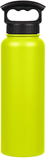 FIFTY/FIFTY 40oz Sport Double-Wall Vacuum-Insulated Bottle - Lime Green
