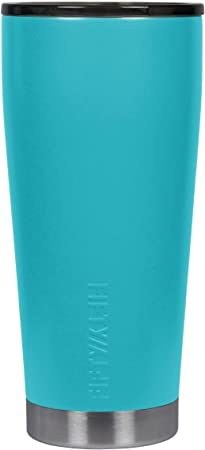 FIFTY/FIFTY 16oz Insulated Travel Tumbler with Smoke Cap - Aqua Tumbler with Smoke Cap