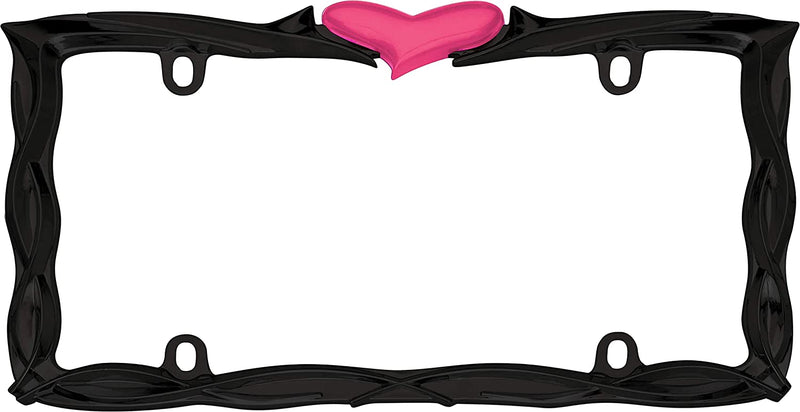 Cruiser Accessories Heart, Glossy Black/Pink