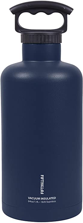 FIFTY/FIFTY Growler Double-Wall Vacuum-Insulated Bottle - Navy