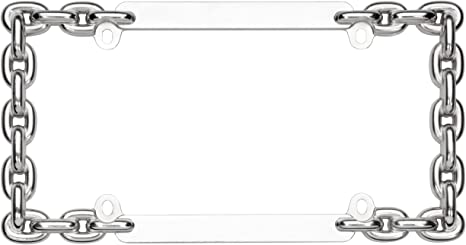 Cruiser Accessories 20530 Chain License Plate Frame, Chrome