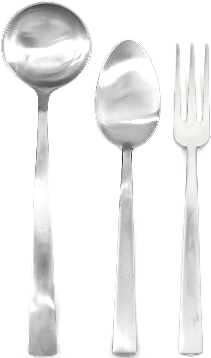 3 Pcs Serving Set (Fork Spoon and Ladle) LEVANTINA ICE