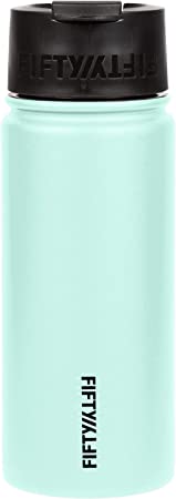 FIFTY/FIFTY Café Water Bottle - 12oz - Cool Mint Bottle-Flip Cap