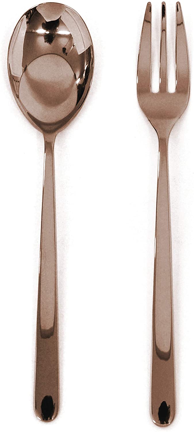 Serving Set (Fork and Spoon) LINEA BRONZO