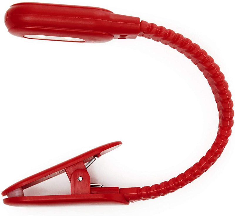 RECHARGEABLE CLIP BOOK LIGHT RED