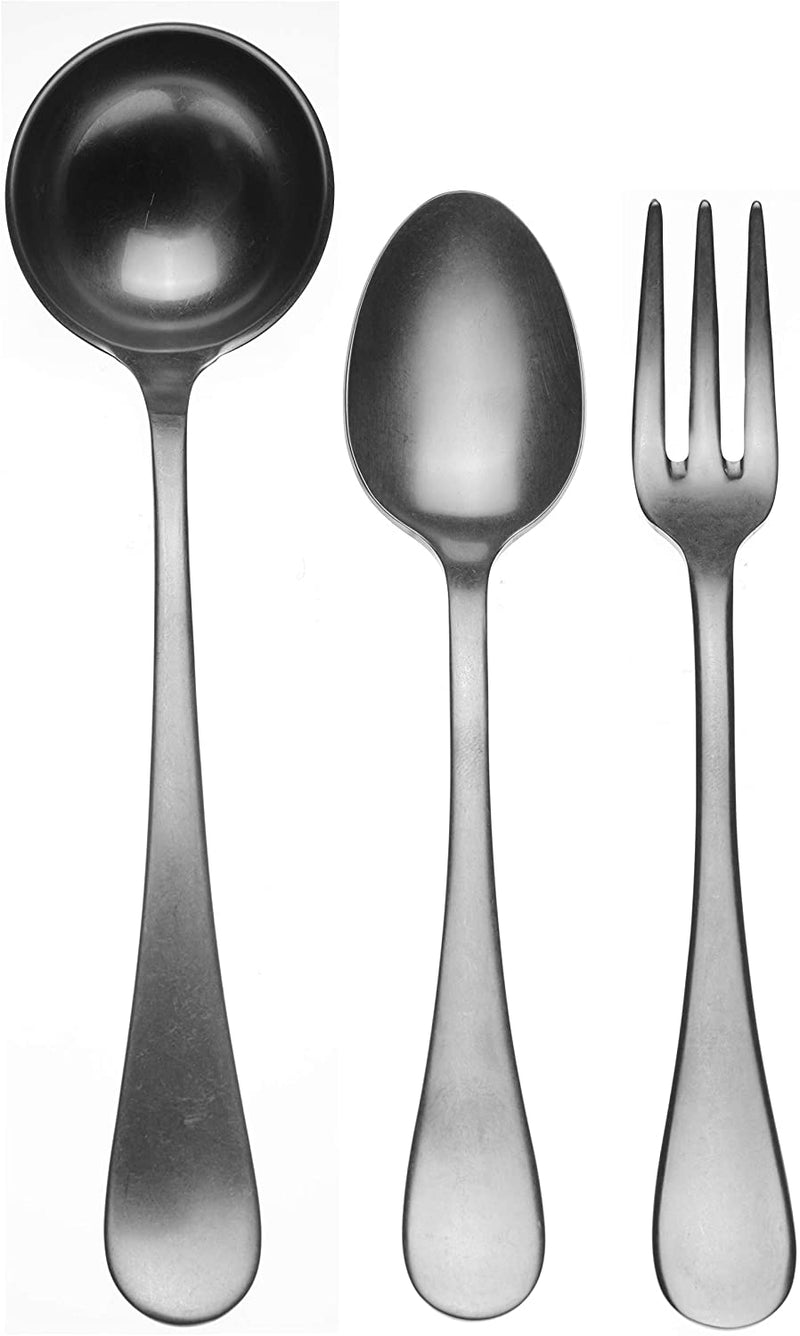 3 Pcs Serving Set (Fork Spoon and Ladle) VINTAGE